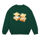 Ihara Natsumi's bazaarのegg sandwich Crew Neck Sweatshirt