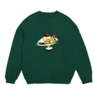 気ままに創作　よろず堂のプリン・ア・ラ・モード　ポップ Crew Neck Sweatshirt