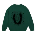 森と樅のちょっと馬っ蹄～。きゅうり言われても・・・。 Crew Neck Sweatshirt