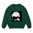 mikutakemuraのねこを抱きしめる Crew Neck Sweatshirt