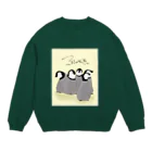 生活リズムが猫のひとの皇帝とてべいびー Crew Neck Sweatshirt