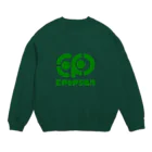 イポップサン-epopsan-のイポップサンロゴマーク緑 Crew Neck Sweatshirt