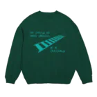 PiZakkuの横断歩道は気をつけよう　水色 Crew Neck Sweatshirt