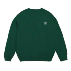 ぽこ（ハムスター ）のぽこ（白ロゴ） Crew Neck Sweatshirt