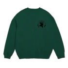 山賊ぶどうの山賊ぶどうロゴ黒 Crew Neck Sweatshirt