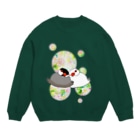 Lily bird（リリーバード）のとろける文鳥ず Crew Neck Sweatshirt