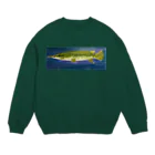 魚子のアリゲーターガー Crew Neck Sweatshirt