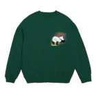 ぱすてらむぎこのパンダちゃんのおしり Crew Neck Sweatshirt