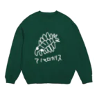 いきものや　のの（別館）の白いアノマロカリス Crew Neck Sweatshirt