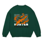 あめみやのHUNTERワニたち Crew Neck Sweatshirt