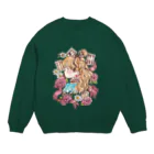 Atelier cinnamonの不思議の国のアリス×チョコレート/Atelier cinnamon Crew Neck Sweatshirt