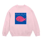 思い出ショップのぴよふぃっしゅ Crew Neck Sweatshirt