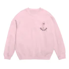 髭ショップのライト持ちげしん　ワンポイント Crew Neck Sweatshirt