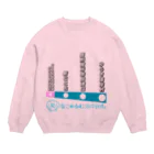 弐千円札サーバー 公式アカウントのなこれるむ海中鉄道 駅路線案内図 Crew Neck Sweatshirt