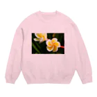 kamakiri3のFlower of the Heart　プルメリア Crew Neck Sweatshirt