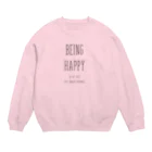 brownの英文ロゴデザイン Crew Neck Sweatshirt