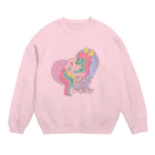 ari designのゆめかわいいバニィ＆ドラゴン Crew Neck Sweatshirt