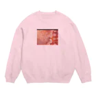 テフラんずのフラワーローズ Crew Neck Sweatshirt