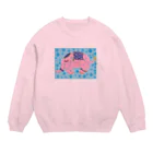 ピンクの象のピンクの象 Crew Neck Sweatshirt