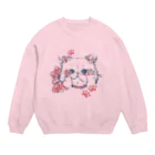 Reea wkoのふわっねっこっ Crew Neck Sweatshirt