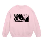 松本ぼっくりのベランダにいる人 Crew Neck Sweatshirt