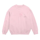 chuoの仲良し標語スウェットpink Crew Neck Sweatshirt