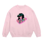 みどりいろ通信の赤い糸 Crew Neck Sweatshirt