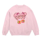 うさぎまみれの美女 Crew Neck Sweatshirt