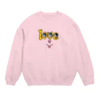 kyorome shopのLOVE Crew Neck Sweatshirt