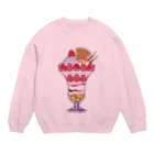 Ruby Candyのビッグないちごパフェ Crew Neck Sweatshirt