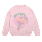 WSYのハートなおんなのこ Crew Neck Sweatshirt