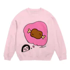 万枚ちゃんのあのおにく Crew Neck Sweatshirt