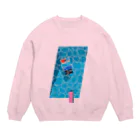 ZUIのsummer pool Crew Neck Sweatshirt