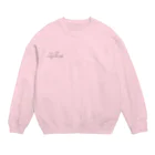 ushi angelの牛天使グレー文字 Crew Neck Sweatshirt