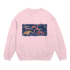 backpackerの心はいつも冒険家 Crew Neck Sweatshirt