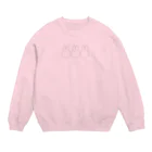 mikomikio_szrのおもちうさ Crew Neck Sweatshirt