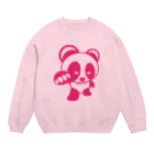 BASE forのBASEfor PANDA Pink Crew Neck Sweatshirt