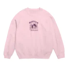 oceanviewviewのみむなちがつてみむなゐゝ(紫) Crew Neck Sweatshirt