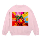 ちびがっつ！のおはな笑ガッツ！！！！ Crew Neck Sweatshirt