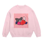 UNA the papillon🎀うなザパピヨンのベリーUNA Crew Neck Sweatshirt