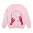 タネとモクの団子を振る指揮者（白）  Crew Neck Sweatshirt