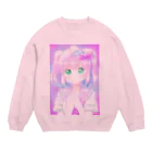 かわいいもののおみせ　いそぎんちゃくのゆめかわちゃん🎀 Crew Neck Sweatshirt