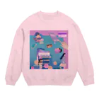 𝙈𝙊𝙈𝙊'𝙨 𝙎𝙝𝙤𝙥の90's anime & momo Crew Neck Sweatshirt