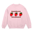 Je te veuxのすいーとすとろべりー Crew Neck Sweatshirt