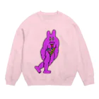 はるやんのピンク細マッチョくん Crew Neck Sweatshirt