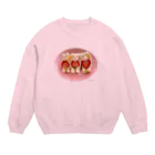 ℂ𝕙𝕚𝕟𝕒𝕥𝕤𝕦 ℍ𝕚𝕘𝕒𝕤𝕙𝕚 東ちなつのしろくまフルーツサンド Crew Neck Sweatshirt