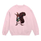 ねずりすSHOPのロックなキタリス Crew Neck Sweatshirt