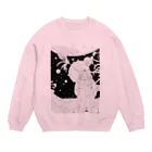 ★ 藤崎幾何 ★ illustrationの粉星 Crew Neck Sweatshirt