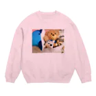 やる気なしピープルのロッティファミリー Crew Neck Sweatshirt