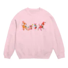 えなのレトロ堂の昭和レトロな動物たちのスウェット Crew Neck Sweatshirt